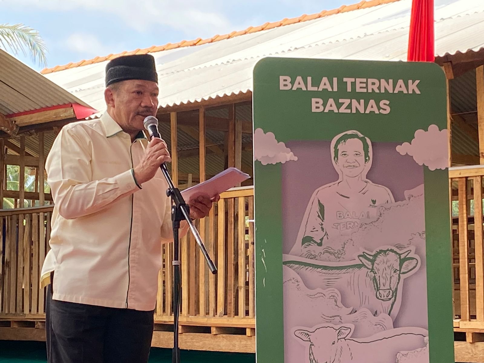 PELUNCURAN BALAI TERNAK BAZNAS BANYUMAS DI DESA BABAKAN KARANGLEWAS